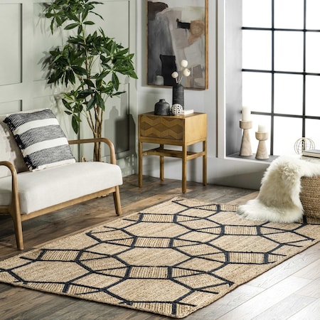 Nuloom Rozalia Jewel Jute Area Rug 5ft x 8ft TAFB01A-508